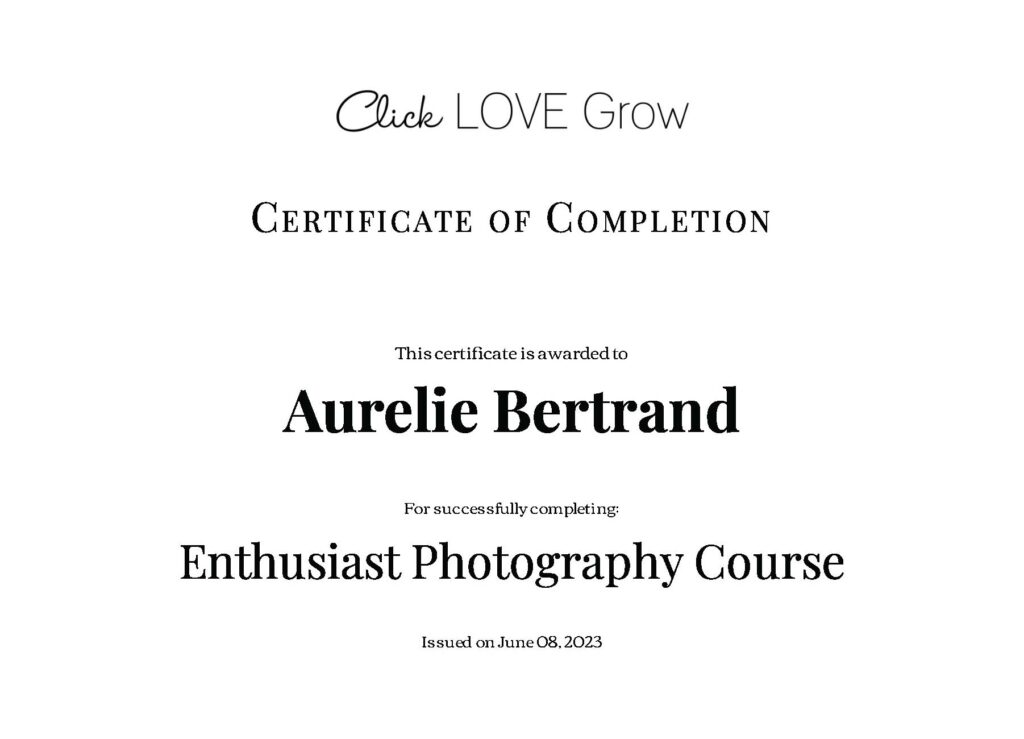 Click Love Grow Certification