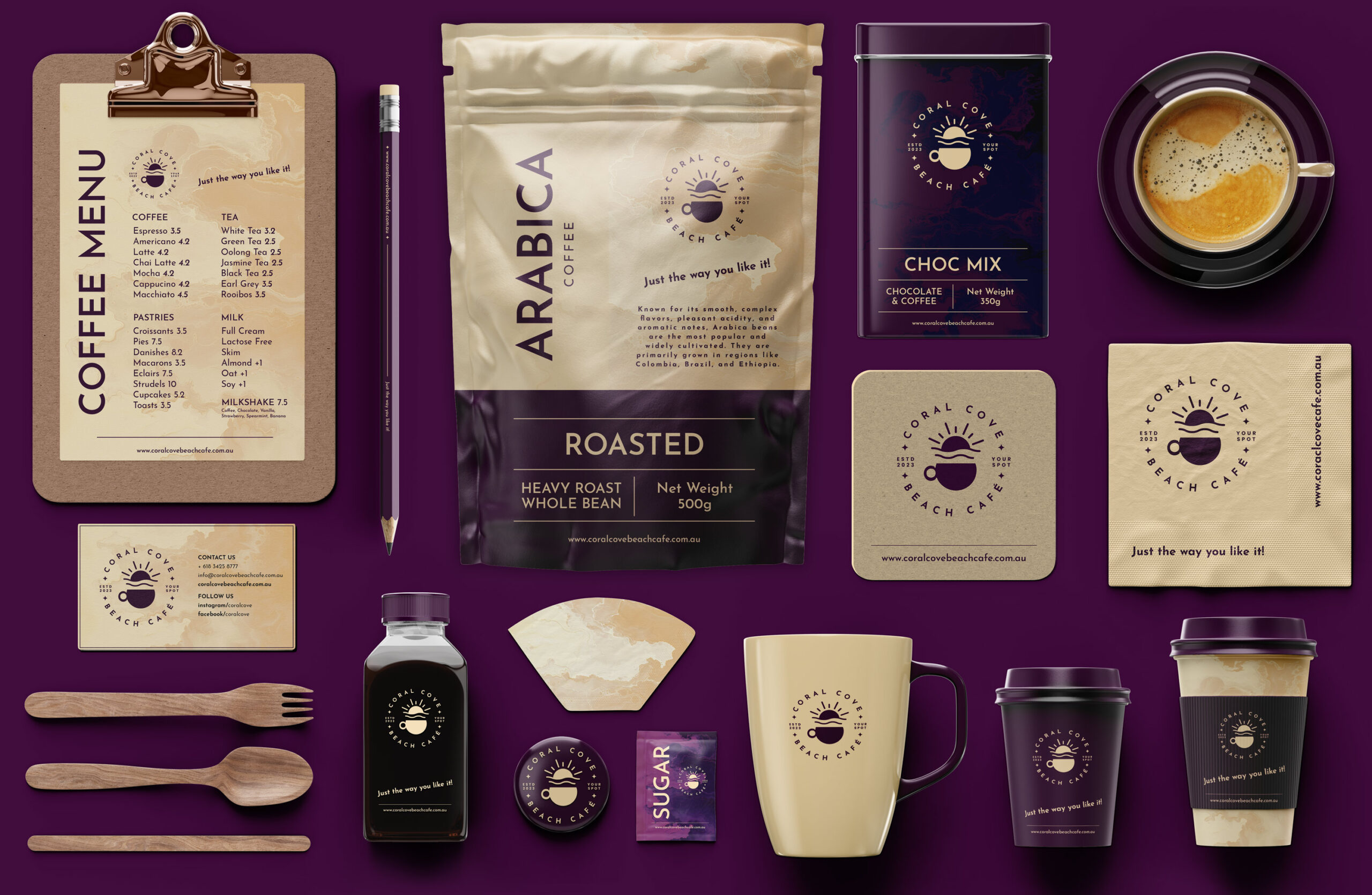 Coral Cove Branding